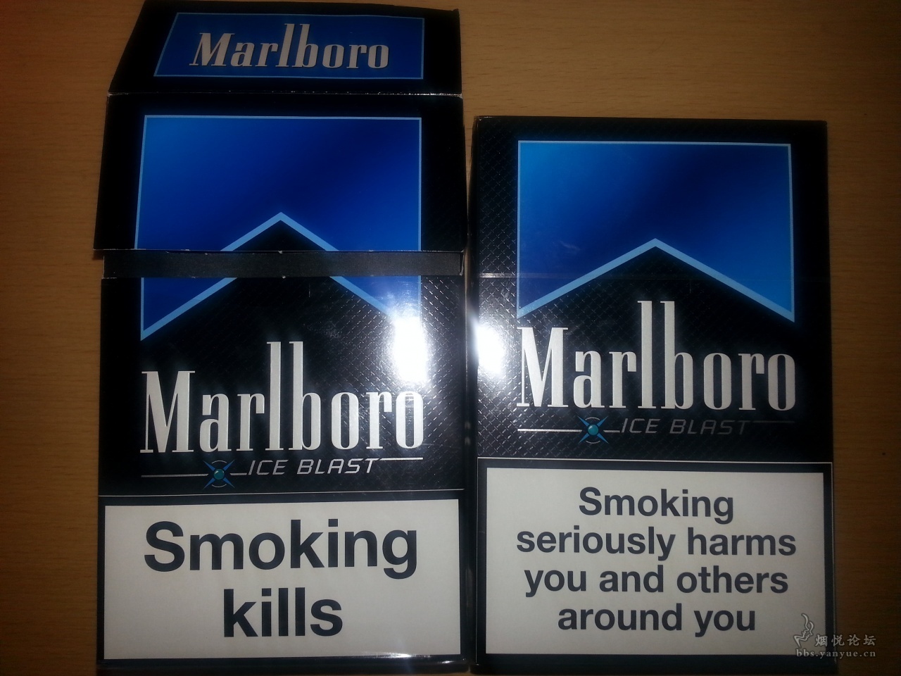 网购微信买外烟Marlboro欧盟万宝路黑冰爆珠细支方盒装上爱喜铁塔猫外烟店