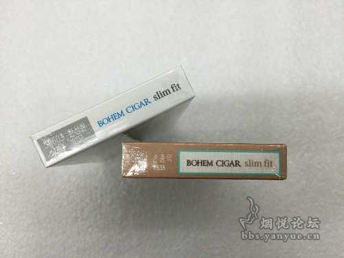 韩国免税店版本:BOHEM 宝恒 slim fit 1mg - 香烟漫谈 - 烟悦网论坛