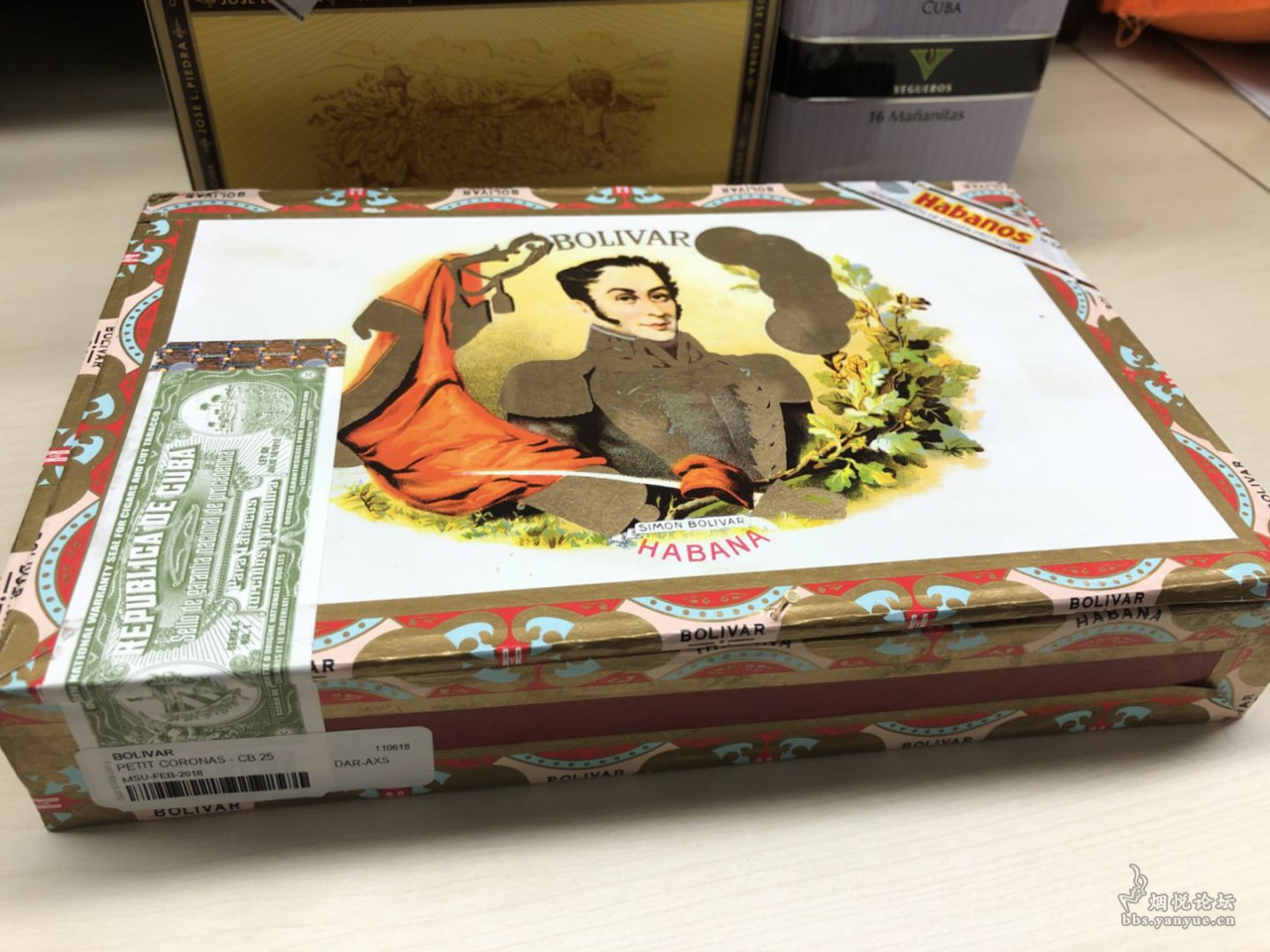 Coronas Junior Bolivar Petit Coronas Box Of 25 - Habanos Regular ...