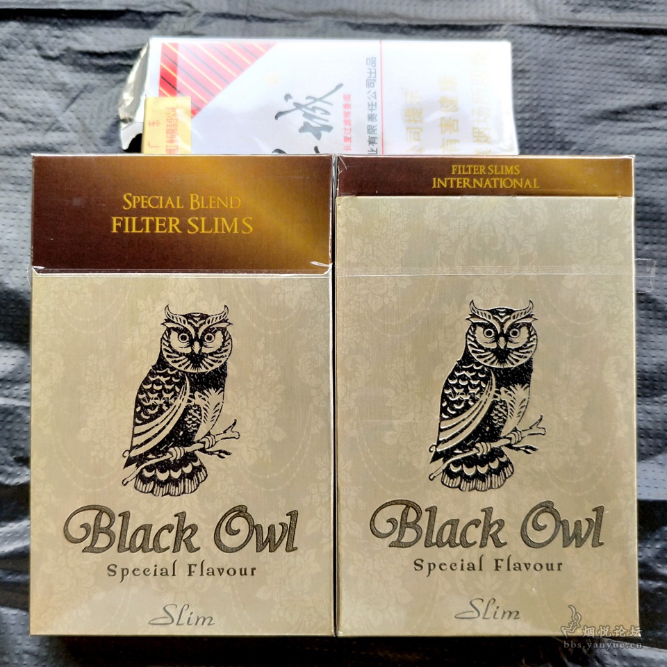 黑猫头鹰blackowl细支香烟广州自然人