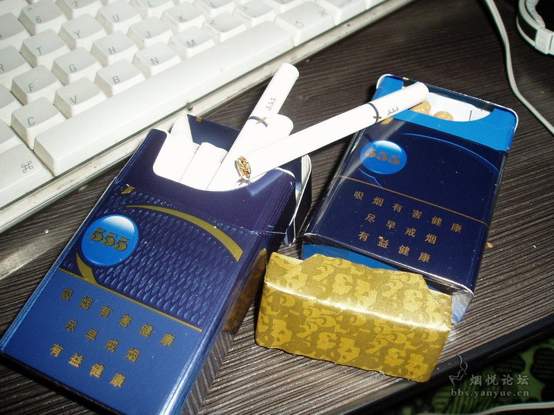 555限量版蓝金 blue gold 开苞. - 香烟漫谈 - 烟悦网论坛