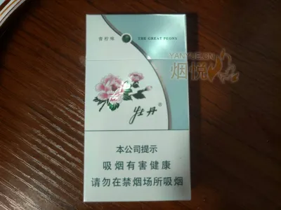 牡丹(青柠细支)中免香烟正品价格表，真伪鉴别口感评测各地价格多少钱