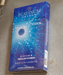 platinum seven 7 platinum blue cigarettes PLATINUM SEVEN COOL SUPER SLIM 香烟正品价格表，真伪鉴别口感评测各地价格多少钱[香烟信息-烟悦网]