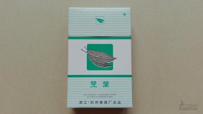 17焦的双叶（薄荷）烟标。双叶（薄荷）是浙江经典的低端产品，后来整合为雄狮（薄荷）...[话题-烟悦网]