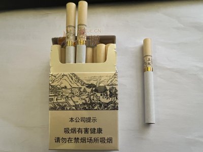 香烟品吸034期—真龙（起源）。单价24元。烟支设计为标准的84mm粗支。人称小白龙，入...[话题-烟悦网]